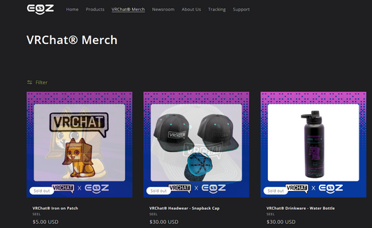 EOZ appointed the official merch partner of VRChat!